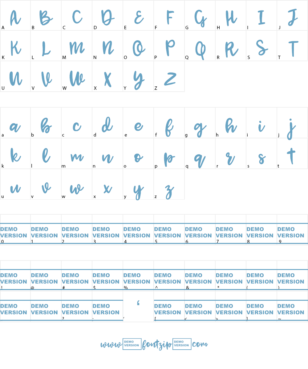 Jenthill Font Character